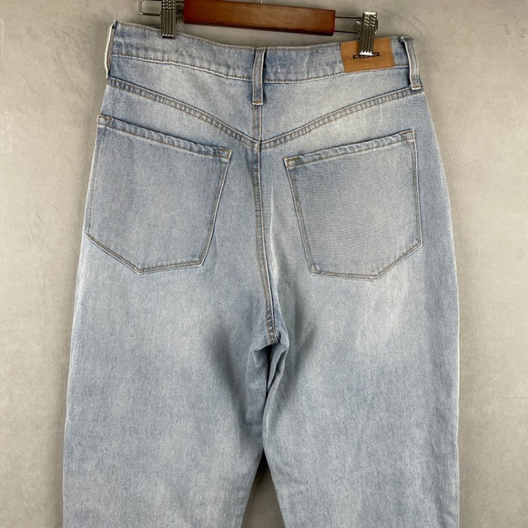 RSQ 90's Jean Light Wash High Rise Relaxed Straight Tapered Denim Blue Wmns 28 - Picture 5 of 11